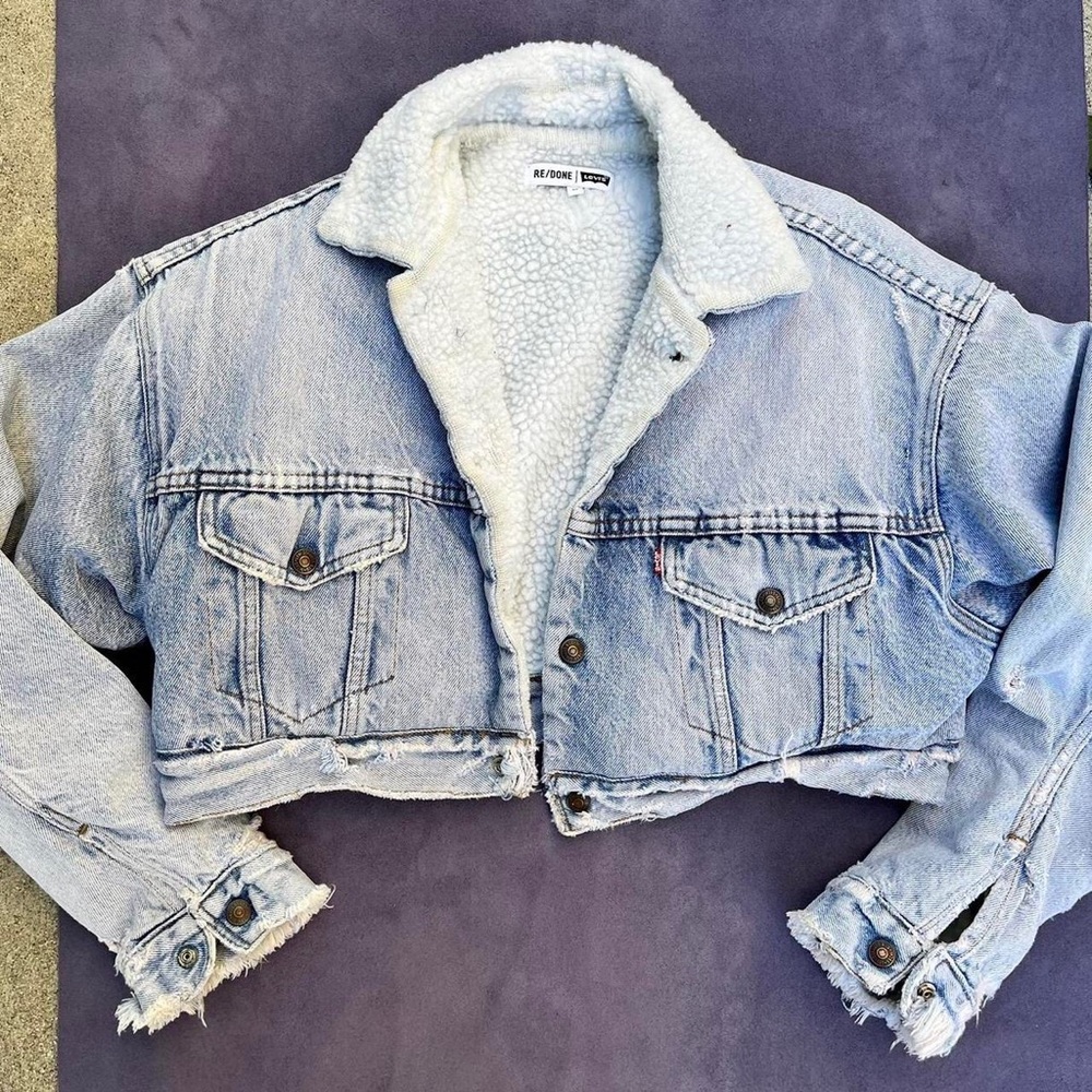 Redone x Levi’s denim Sherpa jacket
